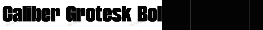Caliber Grotesk Bol字体转换